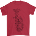 A Tuba Musical Instruments Brass Band Mens T-Shirt 100% Cotton Red