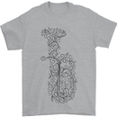 A Tuba Musical Instruments Brass Band Mens T-Shirt 100% Cotton Sports Grey