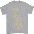 A Tuba Musical Instruments Brass Band Mens T-Shirt 100% Cotton Sports Grey