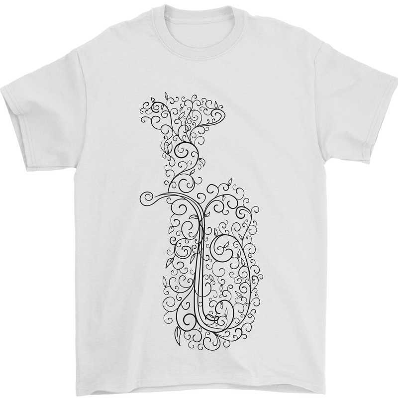 A Tuba Musical Instruments Brass Band Mens T-Shirt 100% Cotton White