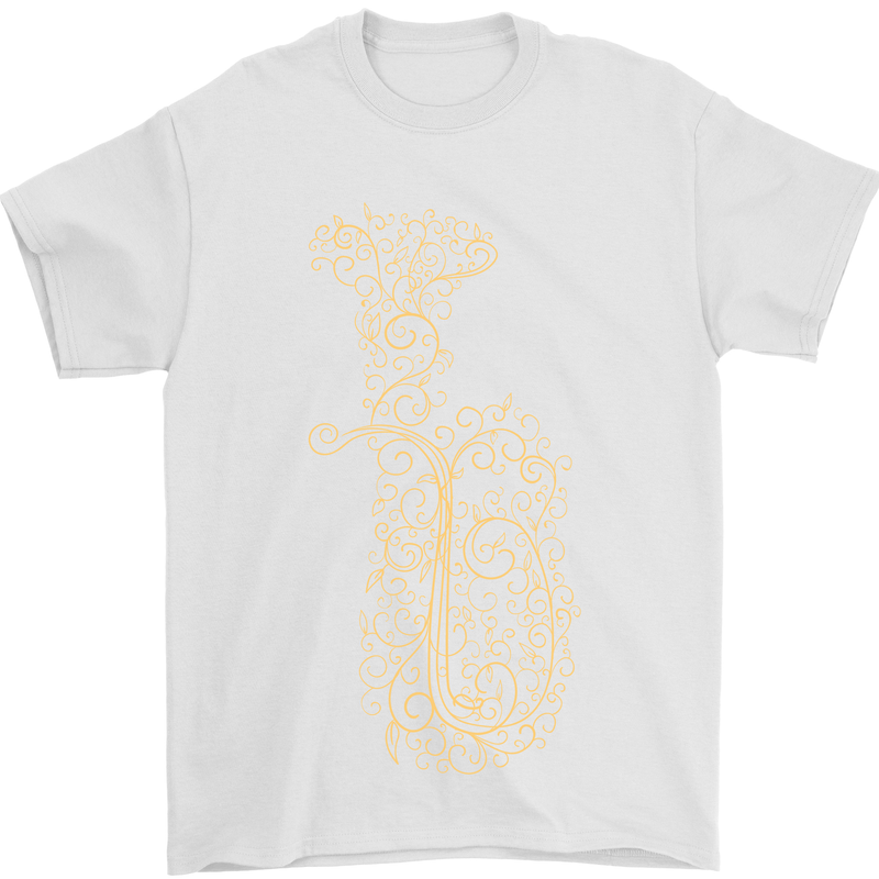 A Tuba Musical Instruments Brass Band Mens T-Shirt 100% Cotton White