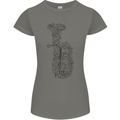 A Tuba Musical Instruments Brass Band Womens Petite Cut T-Shirt Charcoal