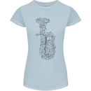 A Tuba Musical Instruments Brass Band Womens Petite Cut T-Shirt Light Blue
