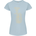 A Tuba Musical Instruments Brass Band Womens Petite Cut T-Shirt Light Blue