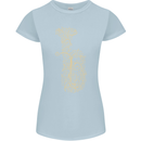 A Tuba Musical Instruments Brass Band Womens Petite Cut T-Shirt Light Blue