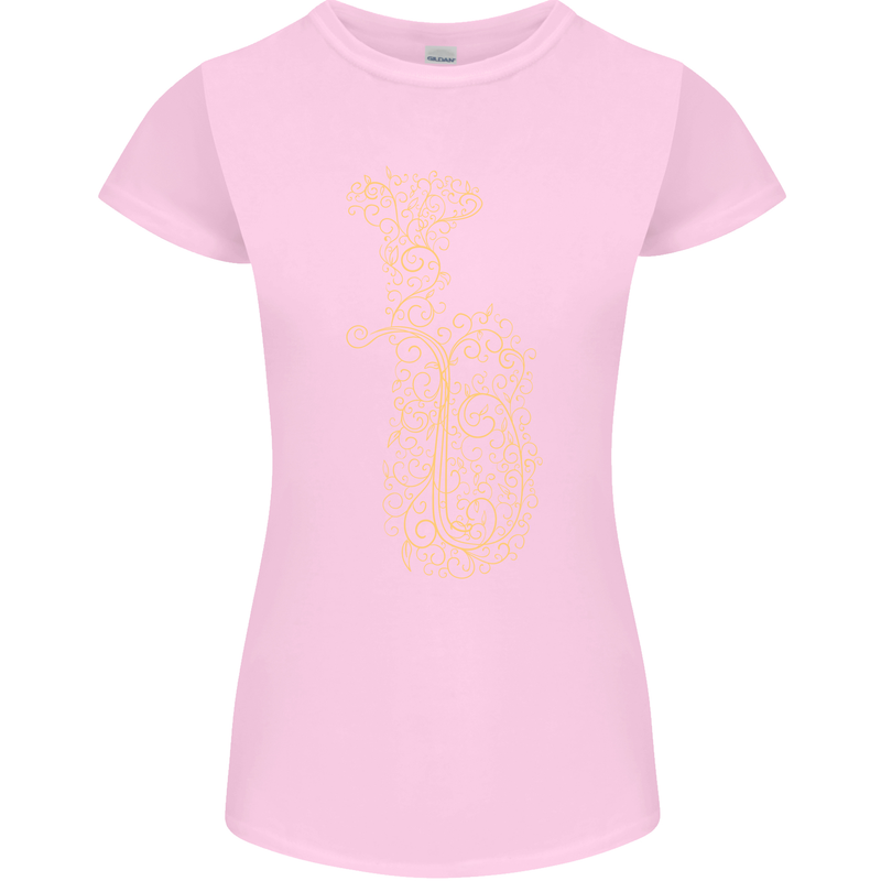 A Tuba Musical Instruments Brass Band Womens Petite Cut T-Shirt Light Pink
