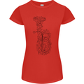 A Tuba Musical Instruments Brass Band Womens Petite Cut T-Shirt Red