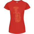 A Tuba Musical Instruments Brass Band Womens Petite Cut T-Shirt Red