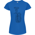 A Tuba Musical Instruments Brass Band Womens Petite Cut T-Shirt Royal Blue