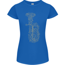 A Tuba Musical Instruments Brass Band Womens Petite Cut T-Shirt Royal Blue