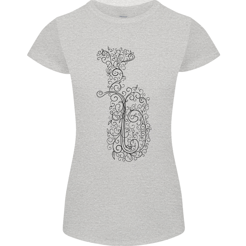 A Tuba Musical Instruments Brass Band Womens Petite Cut T-Shirt Sports Grey