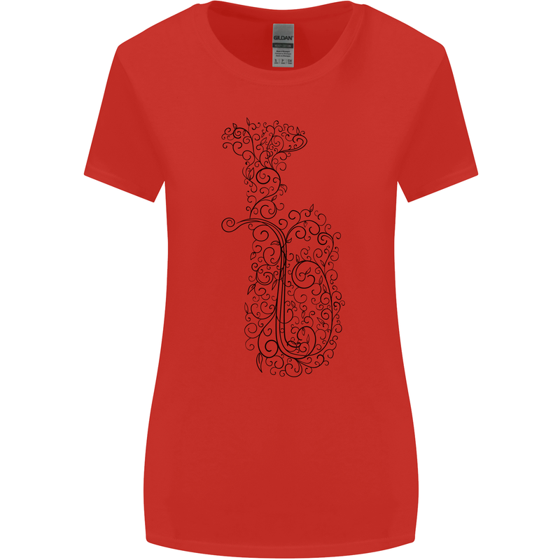 A Tuba Musical Instruments Brass Band Womens Wider Cut T-Shirt Red