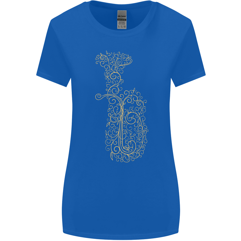 A Tuba Musical Instruments Brass Band Womens Wider Cut T-Shirt Royal Blue