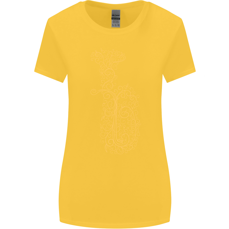 A Tuba Musical Instruments Brass Band Womens Wider Cut T-Shirt Yellow