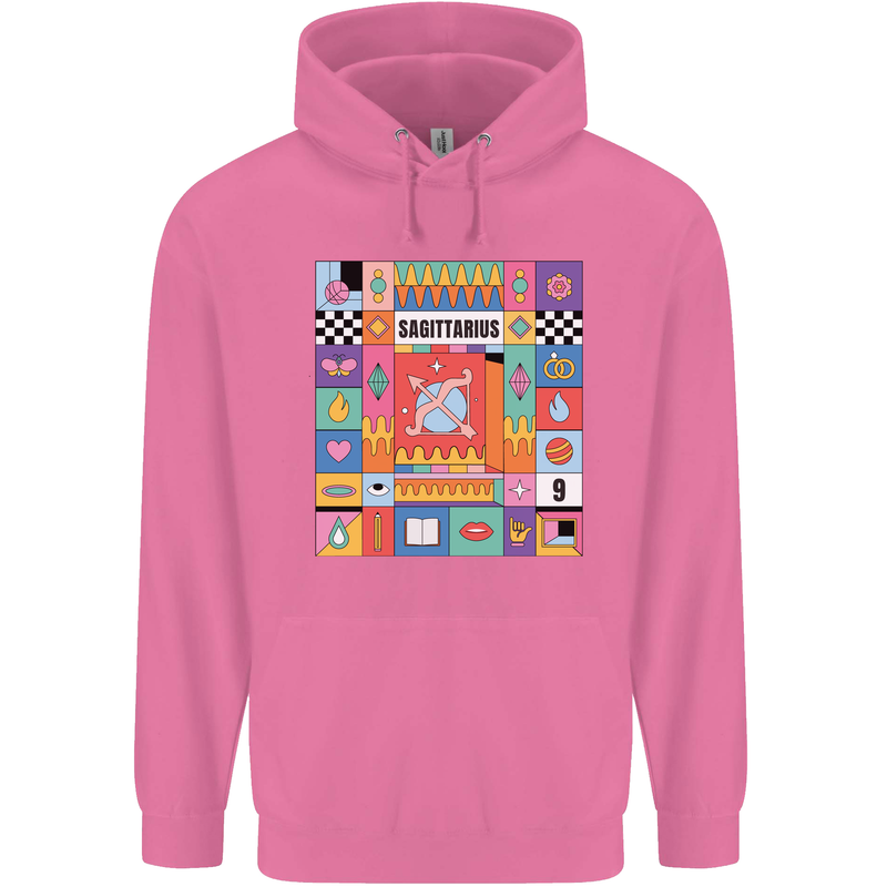 A Vibrant Sagittarius Star Sign Zodiac Childrens Kids Hoodie Azalea