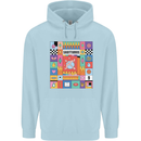 A Vibrant Sagittarius Star Sign Zodiac Childrens Kids Hoodie Light Blue