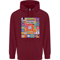 A Vibrant Sagittarius Star Sign Zodiac Childrens Kids Hoodie Maroon