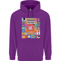 A Vibrant Sagittarius Star Sign Zodiac Childrens Kids Hoodie Purple