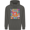 A Vibrant Sagittarius Star Sign Zodiac Childrens Kids Hoodie Storm Grey