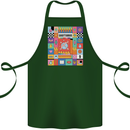 A Vibrant Sagittarius Star Sign Zodiac Cotton Apron 100% Organic Forest Green