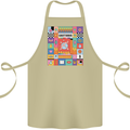 A Vibrant Sagittarius Star Sign Zodiac Cotton Apron 100% Organic Khaki