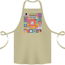 A Vibrant Sagittarius Star Sign Zodiac Cotton Apron 100% Organic Khaki