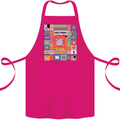 A Vibrant Sagittarius Star Sign Zodiac Cotton Apron 100% Organic Pink