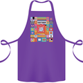 A Vibrant Sagittarius Star Sign Zodiac Cotton Apron 100% Organic Purple