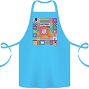 A Vibrant Sagittarius Star Sign Zodiac Cotton Apron 100% Organic Turquoise