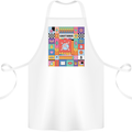 A Vibrant Sagittarius Star Sign Zodiac Cotton Apron 100% Organic White