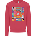 A Vibrant Sagittarius Star Sign Zodiac Kids Sweatshirt Jumper Heliconia