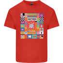 A Vibrant Sagittarius Star Sign Zodiac Kids T-Shirt Childrens Red