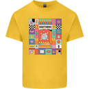 A Vibrant Sagittarius Star Sign Zodiac Kids T-Shirt Childrens Yellow