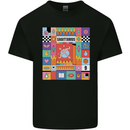 A Vibrant Sagittarius Star Sign Zodiac Mens Cotton T-Shirt Tee Top Black