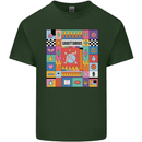 A Vibrant Sagittarius Star Sign Zodiac Mens Cotton T-Shirt Tee Top Forest Green