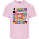 A Vibrant Sagittarius Star Sign Zodiac Mens Cotton T-Shirt Tee Top Light Pink