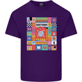 A Vibrant Sagittarius Star Sign Zodiac Mens Cotton T-Shirt Tee Top Purple