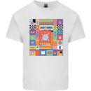 A Vibrant Sagittarius Star Sign Zodiac Mens Cotton T-Shirt Tee Top White