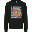 A Vibrant Sagittarius Star Sign Zodiac Mens Sweatshirt Jumper Black