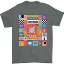 A Vibrant Sagittarius Star Sign Zodiac Mens T-Shirt 100% Cotton Charcoal