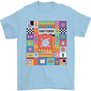 A Vibrant Sagittarius Star Sign Zodiac Mens T-Shirt 100% Cotton Light Blue