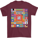 A Vibrant Sagittarius Star Sign Zodiac Mens T-Shirt 100% Cotton Maroon