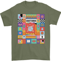 A Vibrant Sagittarius Star Sign Zodiac Mens T-Shirt 100% Cotton Military Green