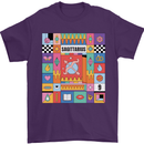 A Vibrant Sagittarius Star Sign Zodiac Mens T-Shirt 100% Cotton Purple
