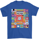 A Vibrant Sagittarius Star Sign Zodiac Mens T-Shirt 100% Cotton Royal Blue