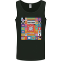 A Vibrant Sagittarius Star Sign Zodiac Mens Vest Tank Top Black