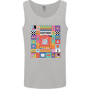 A Vibrant Sagittarius Star Sign Zodiac Mens Vest Tank Top Sports Grey