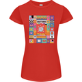 A Vibrant Sagittarius Star Sign Zodiac Womens Petite Cut T-Shirt Red