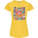 A Vibrant Sagittarius Star Sign Zodiac Womens Petite Cut T-Shirt Yellow