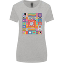 A Vibrant Sagittarius Star Sign Zodiac Womens Wider Cut T-Shirt Sports Grey